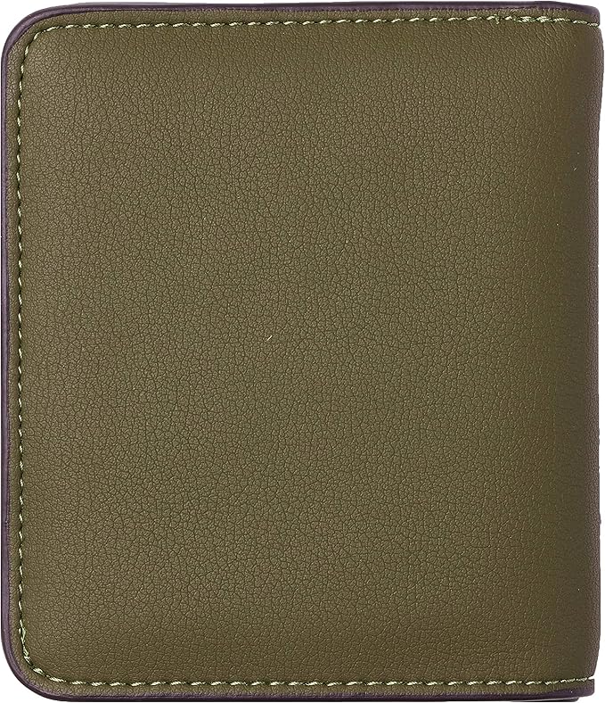 Toughergun Women’s Small Slim Leather Wallet with RFID Protection, Compact Bifold Mini Purse with Clear ID Window