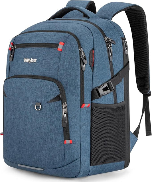 40L Expandable Laptop Backpack, Anti-thief Travel Backpack, Airline Approved Business Waterproof Carry on Luggage, Fits 15.6" Laptop for Men Women