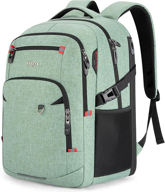 40L Expandable Laptop Backpack, Anti-thief Travel Backpack, Airline Approved Business Waterproof Carry on Luggage, Fits 15.6" Laptop for Men Women