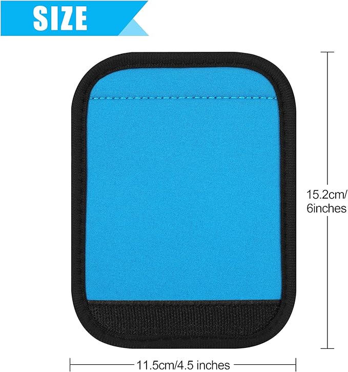 6 Pack Luggage Handle Wrap, Luggage Handle Wraps for Suitcase, Indigo Luggage Tags, Suitcase Tags identifiers for Travel Accessories