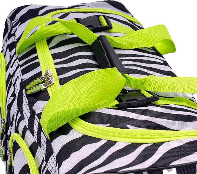 Rockland Rolling Duffel Bag, Black, 22"