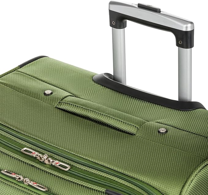 SWISSGEAR Sion Softside Expandable Spinner Luggage Durable Lightweight Travel Suitcase, Evergreen, 2-Piece Set (21/29)