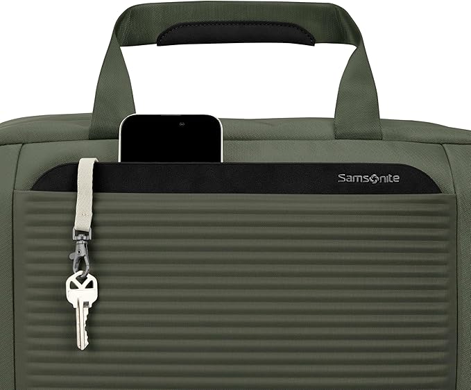 Samsonite Paralux Weekender Duffel Bag, Travel Carry-On Bag with Wide Opening, Drop-Bottom Shoe & Laundry Compartment, AirTag Holder, StackIt Strap - Business & Leisure Travel Bag