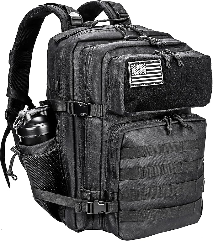 LHI Military Tactical Backpack for Men and Women 45L Army 3 Days Assault Pack Bag Large Rucksack with Molle System