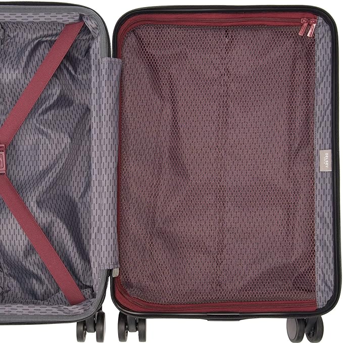 DELSEY PARIS Alexis Durable Luggage Set, Expandable & Lightweight 4-Wheel Spinners, Easy Grip handles for Smooth Journeys, TSA-Lock Incorporated, Men and Women, Navy, 3-Piece Set (21"/25"/29")