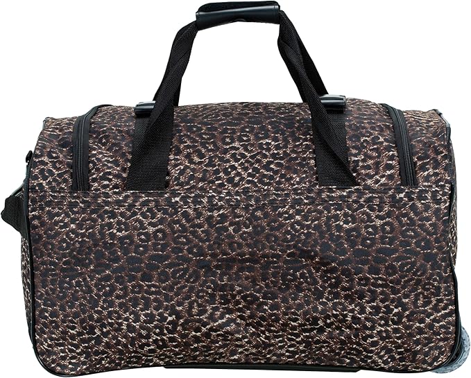 Rockland Rolling Duffel Bag, Black, 22"