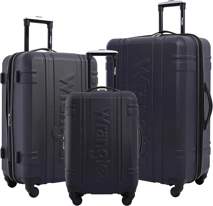 Wrangler 3 Piece Astral Travel Luggage Set, Dark Sapphire