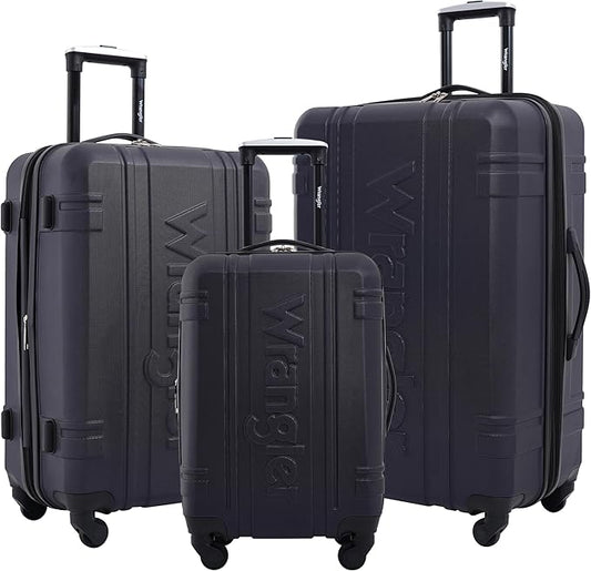 Wrangler 3 Piece Astral Travel Luggage Set, Dark Sapphire