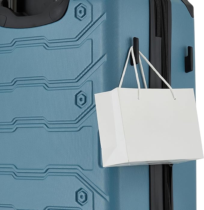 Wrangler ATG Trailway Expandable Hardside Luggage, Storm Blue, 22" Carry-On