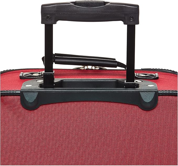 American Tourister Fieldbrook XLT Softside Upright Luggage, Red/Black, 3-Piece Set (BB/21/25)