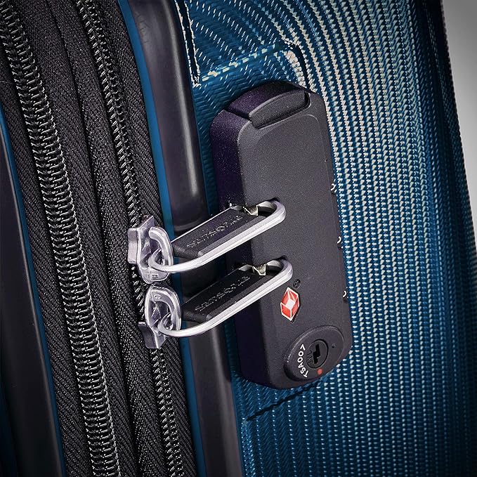 Samsonite Winfield 3 DLX Hardside Expandable Luggage with Spinners, Navy, Carry-On 20-Inch
