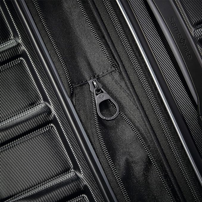 Samsonite Omni 2 Hardside Expandable Luggage with Spinner Wheels, PRO 2PC SET (CO/M), Midnight Black