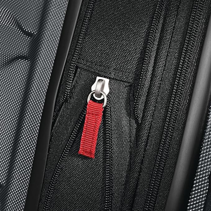 Samsonite Omni PC Hardside Expandable Luggage with Spinner Wheels, Checked 24-Inch, Charcoal