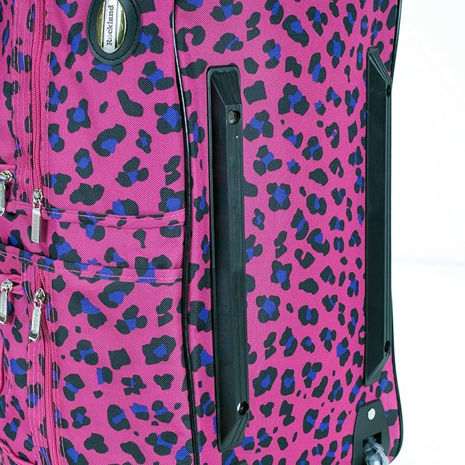 Rockland Rolling Duffel Bag, Black, 22"