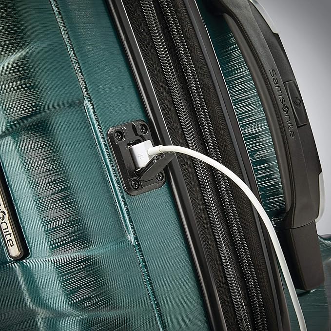 Samsonite Centric 2 Hardside Expandable Luggage with Spinner Wheels, Emerald Green, Carry-On 20-Inch