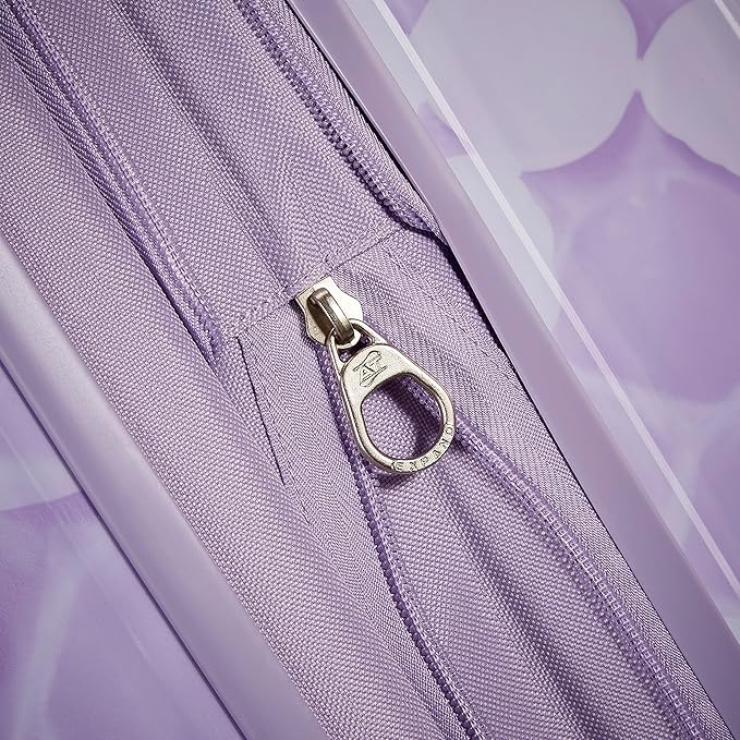 American Tourister Moonlight Hardside Expandable Luggage with Spinner Wheels, Lavender Maze, Checked-Medium 24-Inch