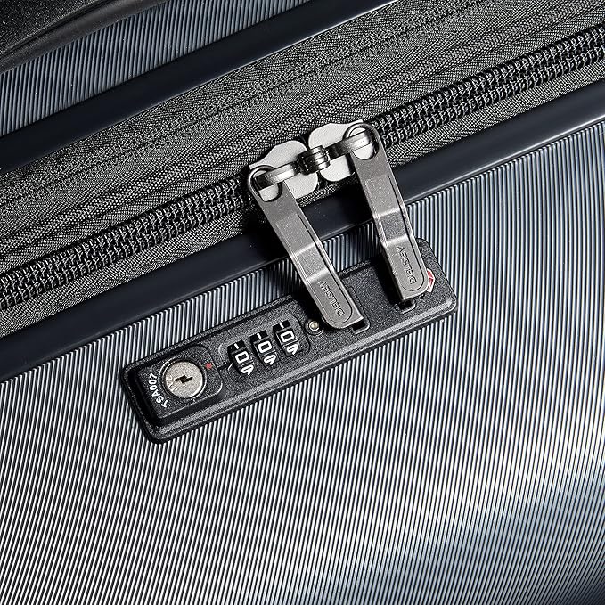 DELSEY PARIS Cruise 3.0 Hardside Expandable Luggage with Spinner Wheels, Graphite, Checked-Large 28 Inch