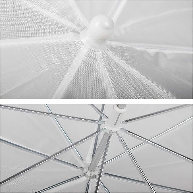 EMART Photography Umbrella, 400W 5500K Lighting kit for Vedio, Studio 1Pack | 33" Reflective Photography Umbrella with Stand & 45W E26/E27 Spiral Light Bulbs, Continuous Photo Lights for Video Lighting