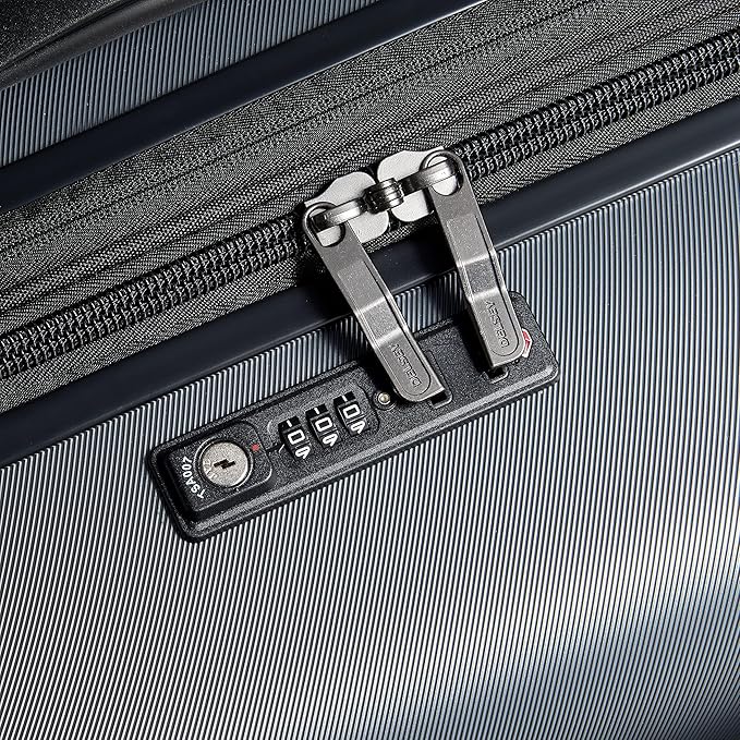 DELSEY PARIS Cruise 3.0 Hardside Expandable Luggage with Spinner Wheels, Graphite, 3 Piece Set (20/24/28)