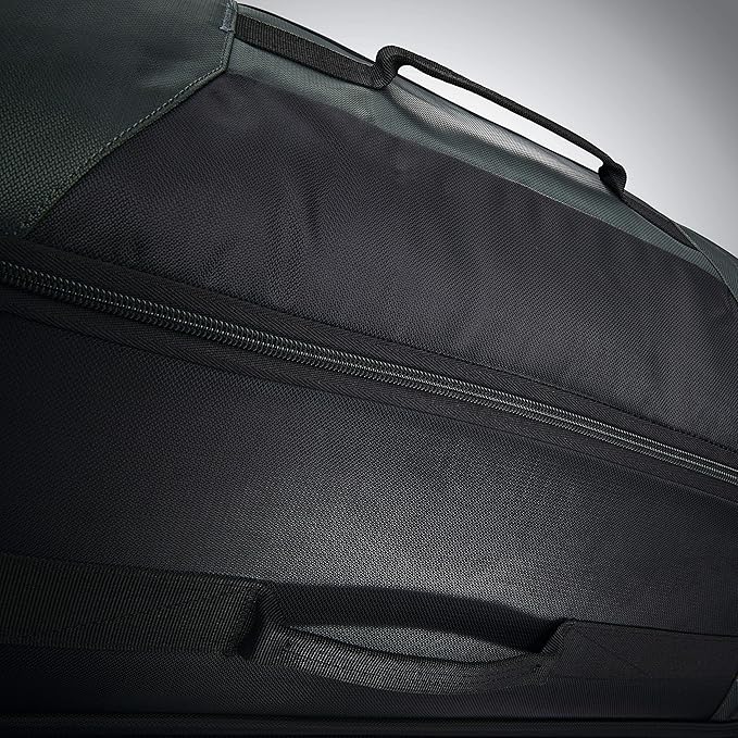 Samsonite Andante 2 Wheeled Duffel Bag – 28-Inch Durable Rolling Luggage with Inline Skate Wheels, Push-Button Handle & Spacious Compartments – Travel-Friendly and Lightweight - Moss Green/Black