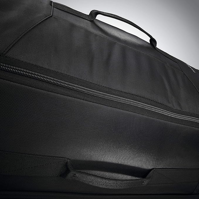Samsonite Andante 2 Wheeled Duffel Bag – 22-Inch Durable Rolling Luggage with Inline Skate Wheels, Push-Button Handle & Spacious Compartments – Travel-Friendly and Lightweight - All Black