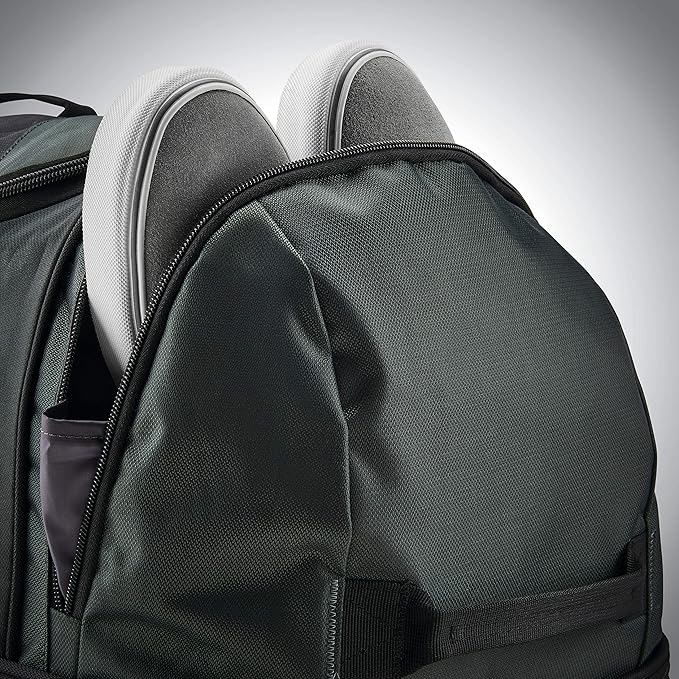 Samsonite Andante 2 Wheeled Duffel Bag – 28-Inch Durable Rolling Luggage with Inline Skate Wheels, Push-Button Handle & Spacious Compartments – Travel-Friendly and Lightweight - Moss Green/Black