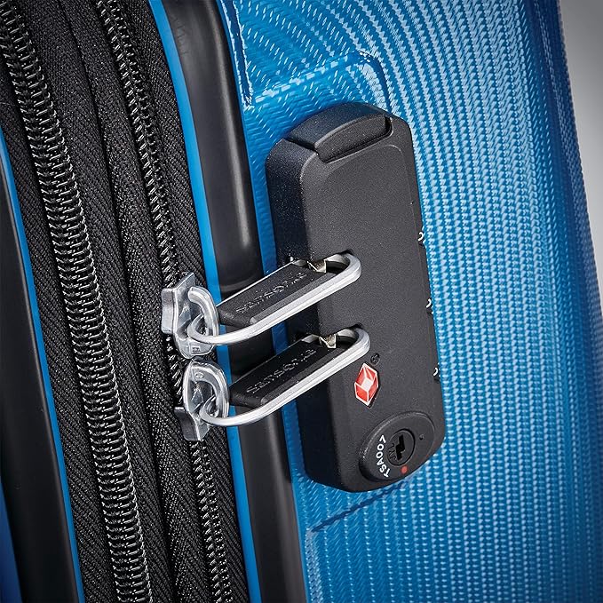 Samsonite Winfield 3 DLX Hardside Expandable Luggage with Spinners, Blue/Navy, 2-Piece Set (20/25)