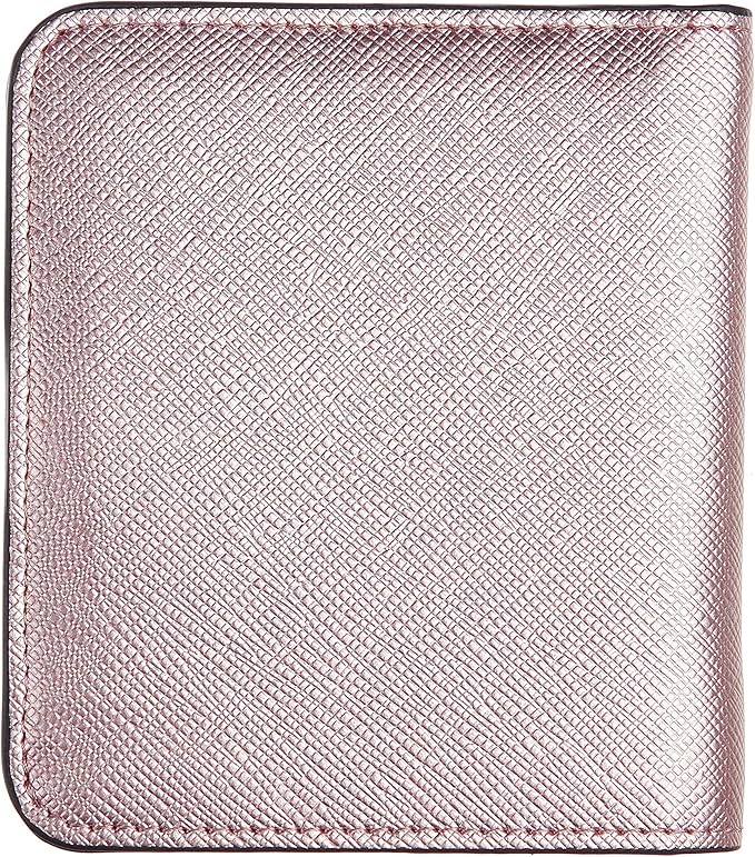 Toughergun Women’s Small Slim Leather Wallet with RFID Protection, Compact Bifold Mini Purse with Clear ID Window
