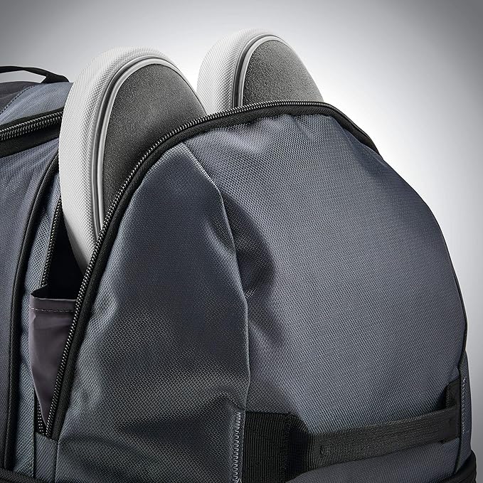 Samsonite Andante 2 Wheeled Duffel Bag – 32-Inch Durable Rolling Luggage with Inline Skate Wheels, Push-Button Handle & Spacious Compartments – Travel-Friendly and Lightweight - Riverrock/Black