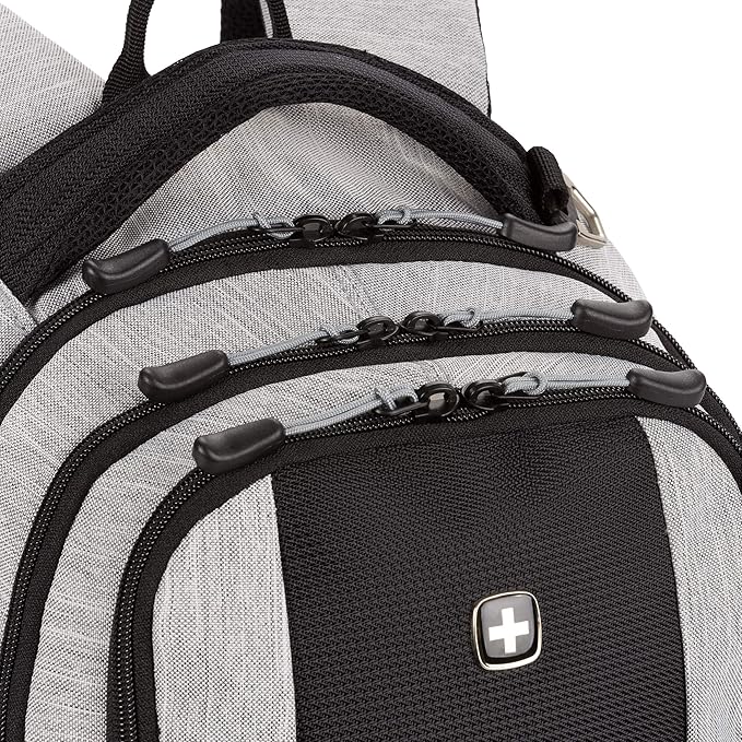 SwissGear Cecil 5505 Laptop Backpack, Heather Grey, 18-Inch