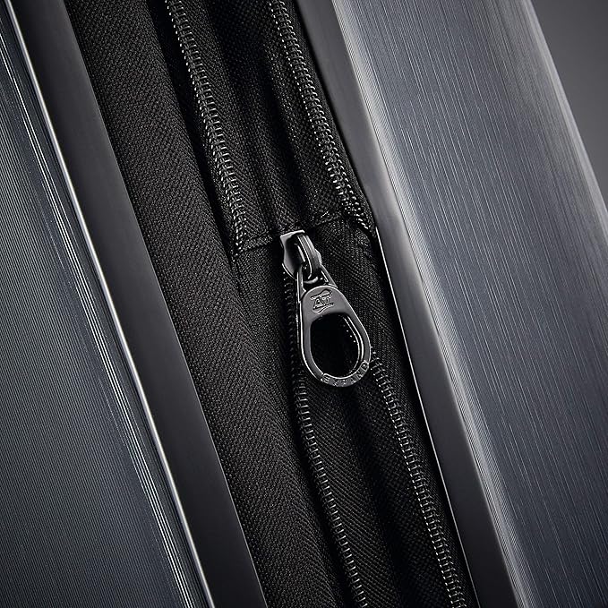 American Tourister Moonlight Hardside Expandable Luggage with Spinner Wheels, Anthracite, Checked-Medium 24-Inch