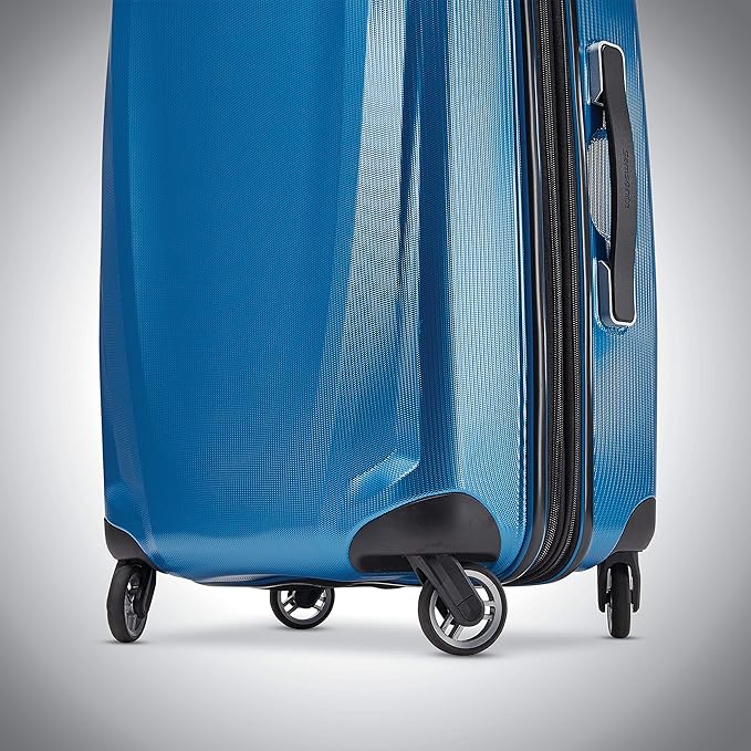 Samsonite Winfield 3 DLX Hardside Expandable Luggage with Spinners, Blue/Navy, 2-Piece Set (20/25)