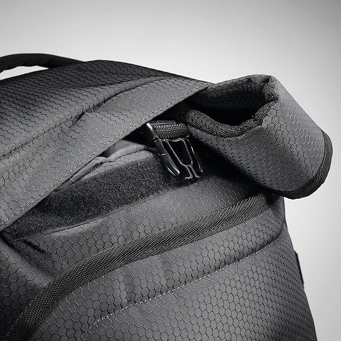 High Sierra Fairlead Travel Overnight Duffel Backpack Gym Bag with Padded Handles, Compression Straps, and Multiple Pockets, Mercury/Black