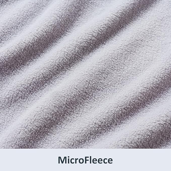 Berkshire Blanket Microfleece King Size Bed Blanket Chateau Gray,Lightweight Soft Breathable Plush Micro Fleece Blanket for Bed Couch Sofa,90x108 Inches