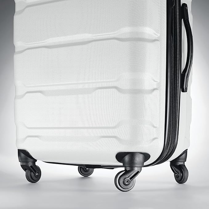 Samsonite Omni PC Hardside Expandable Luggage with Spinner Wheels, White, 2-Piece Set (20/28)