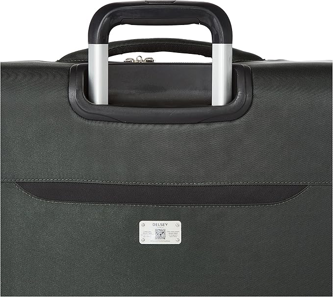 DELSEY PARIS Sky Max 2.0 Softside Expandable Luggage with Spinner Wheels, Green, 2-Piece Set (21/24)